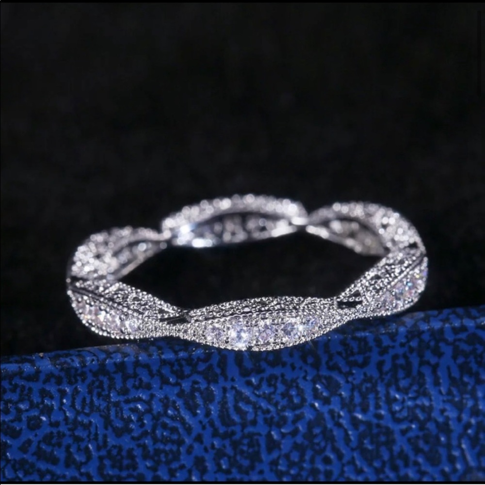 925 Silver Diamond Band